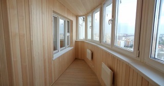Отделка, остекление, утепление балконов в Новомосковске от 206 руб. м/2.